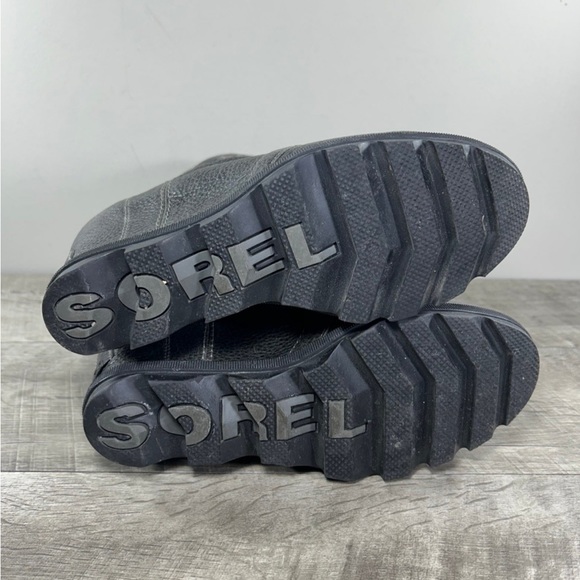 Sorel NL3491 Joan of Arctic Wedge II Women’s Gray Leather Booties Boots Size 8.5 - Picture 7 of 10
